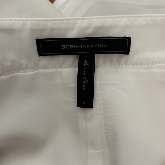 BCBG Max Azria off white Beckett asymmetric mini skirt size S - Picture 7 of 7
